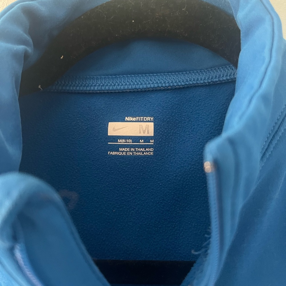 Nike Blue DRY-FIT Quarter-Zip Pullover - Picture 4 of 4